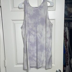 Lavender Tie-Dye Women's Tank Dress